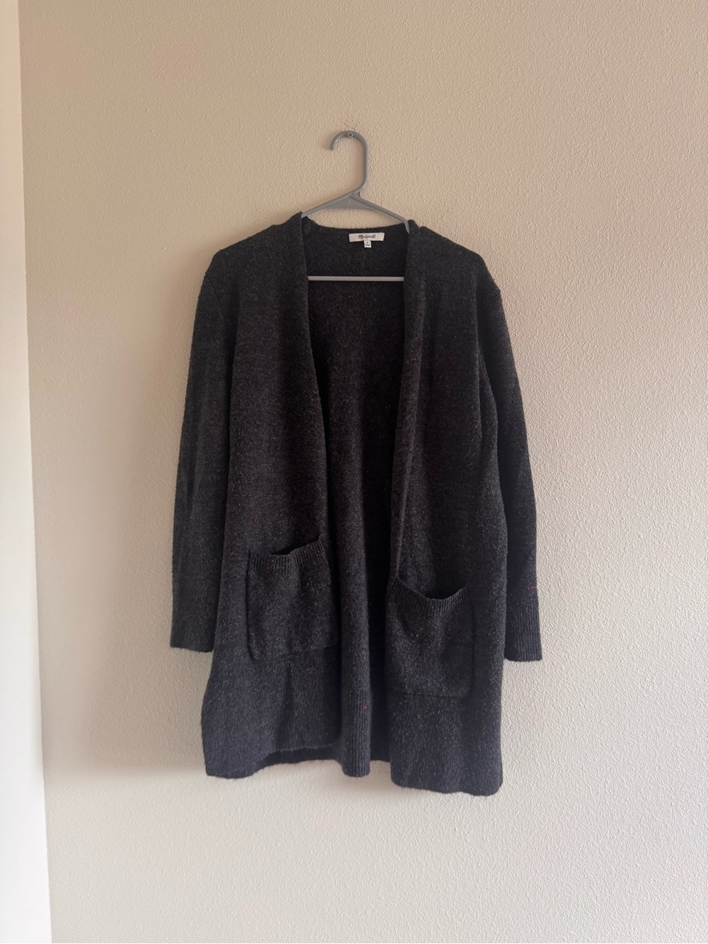 Madewell Charcoal Open-Front Women's Cardigan
